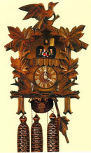 Schneider Black Forest 17" Musical Moving Birds Eight Day Movement German Cuckoo Clock - OktoberfestHaus.com
