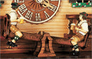 Schneider German Black Forest 11" Musical Beer Drinkers on Teeter-totter Eight Day Cuckoo Clock - OktoberfestHaus.com
 - 2