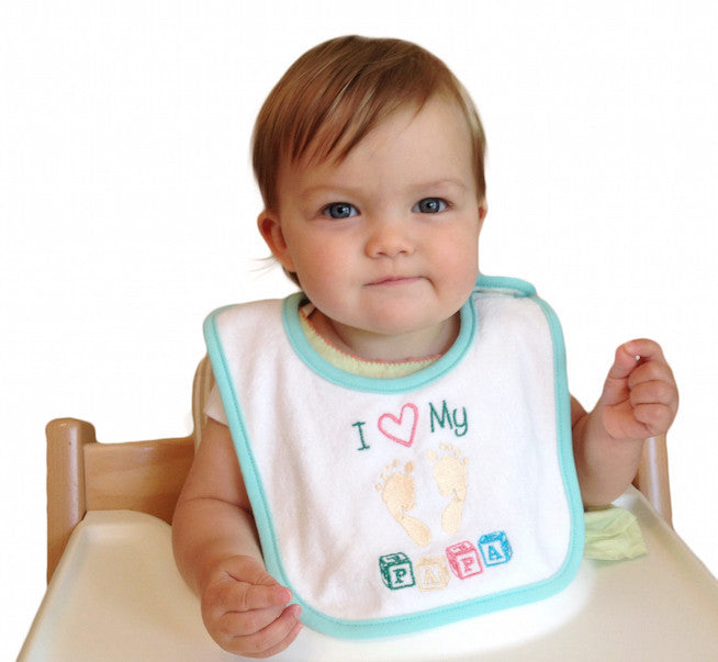 Unique Baby Gift Bib: Love My Papa - OktoberfestHaus.com
