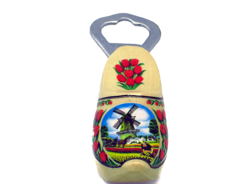 Custom Bottle Opener Wooden Shoe Natural Color - OktoberfestHaus.com
