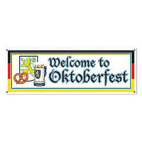 Welcome to Oktoberfest Sign Banner, 5-Feet by 21-Inch - OktoberfestHaus.com

