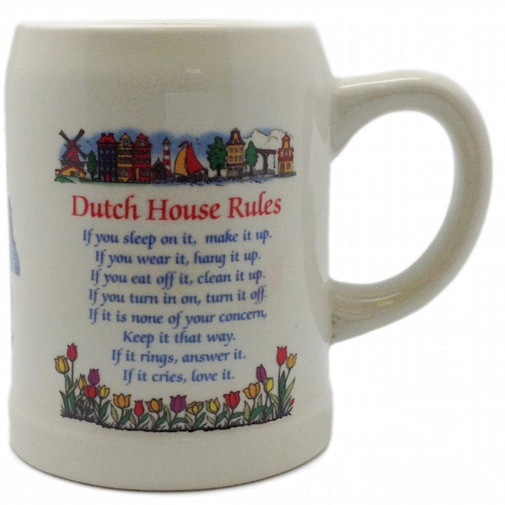 Dutch House Rules Ceramic Coffee Mug