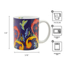 Dutch Blue Rosemaling Ceramic Coffee Cup - DutchGiftOutlet