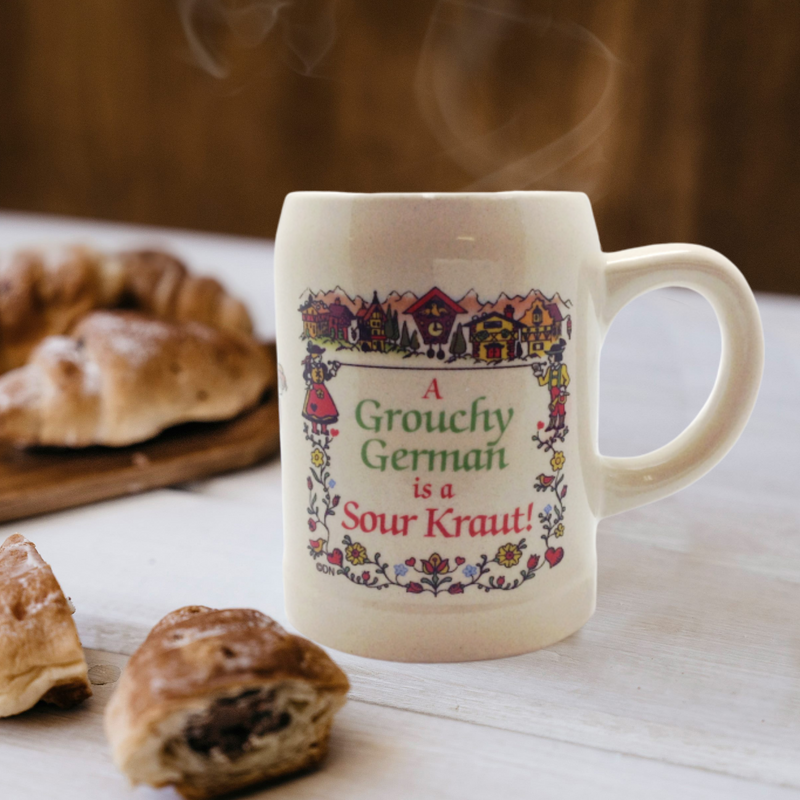 German Coffee Mug: "Grouchy German"