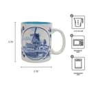 Delft Blue Dutch Windmill Coffee Cup