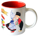 "I Love Holland" Coffee Mug with Dutch Kissing Couple - OktoberfestHaus.com
