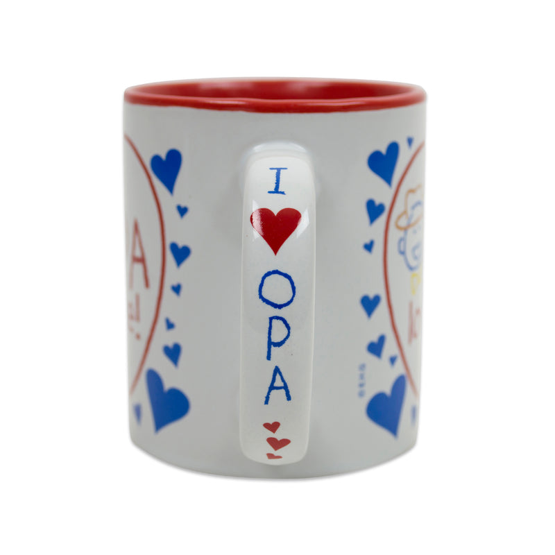 "My Opa Loves Me" Opa Gift Idea Coffee Cup