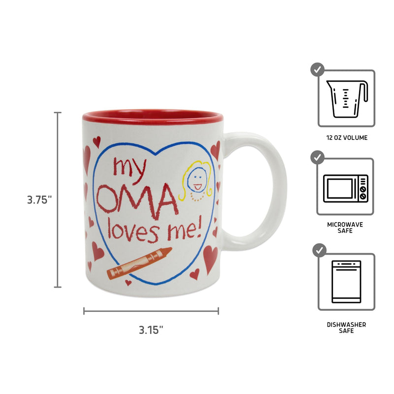 "My Oma Loves Me" Oma Gift Idea Coffee Cup