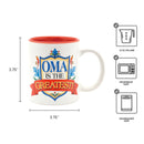 "Oma is the Greatest" - Color Ceramic Coffee Mug