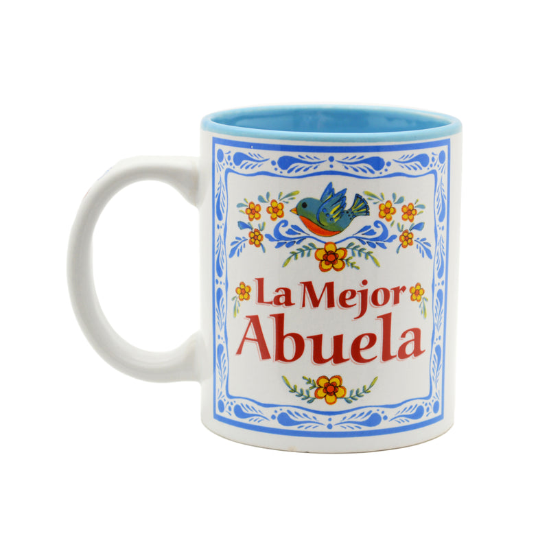 "La Mejor Abuela"  Abuela Gift Ceramic Coffee Mug - 4  - OktoberfestHaus.com