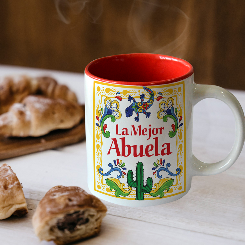 "El Mejor Abuela" Ceramic Coffee Mug  Latino Gift Idea