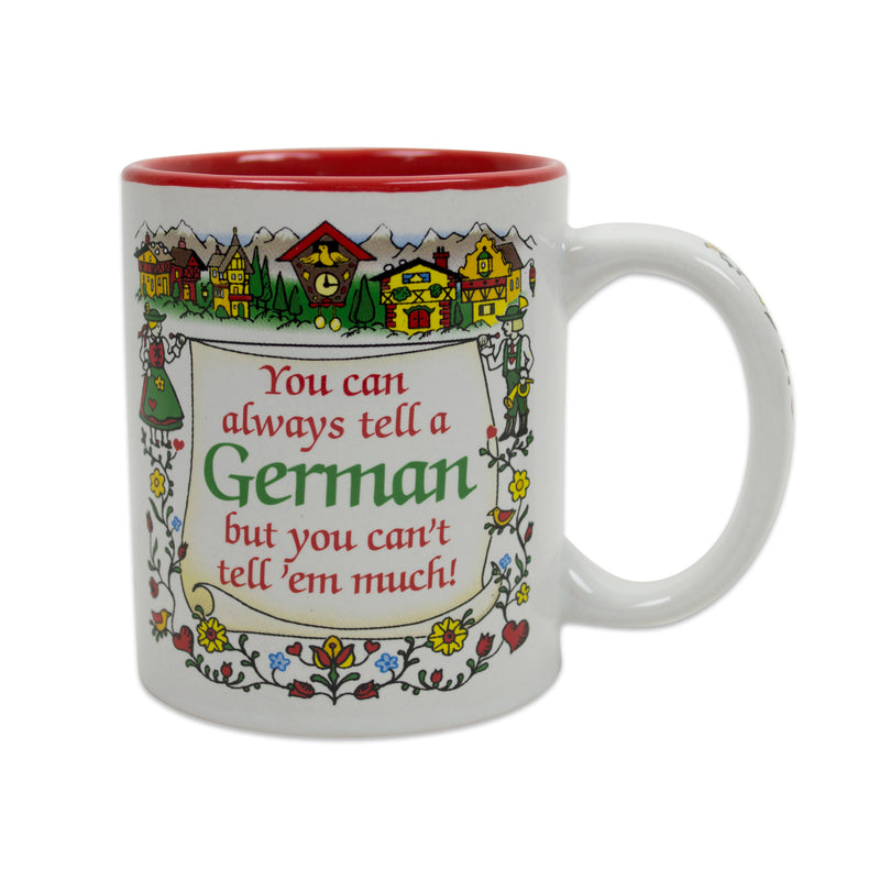 German Gift Idea Coffee Cup "Tell A German…"
