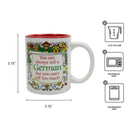 German Gift Idea Coffee Cup "Tell A German…"