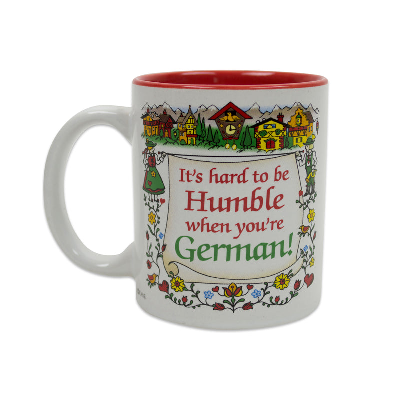 German Gift Idea Coffee Cup "Humble German"