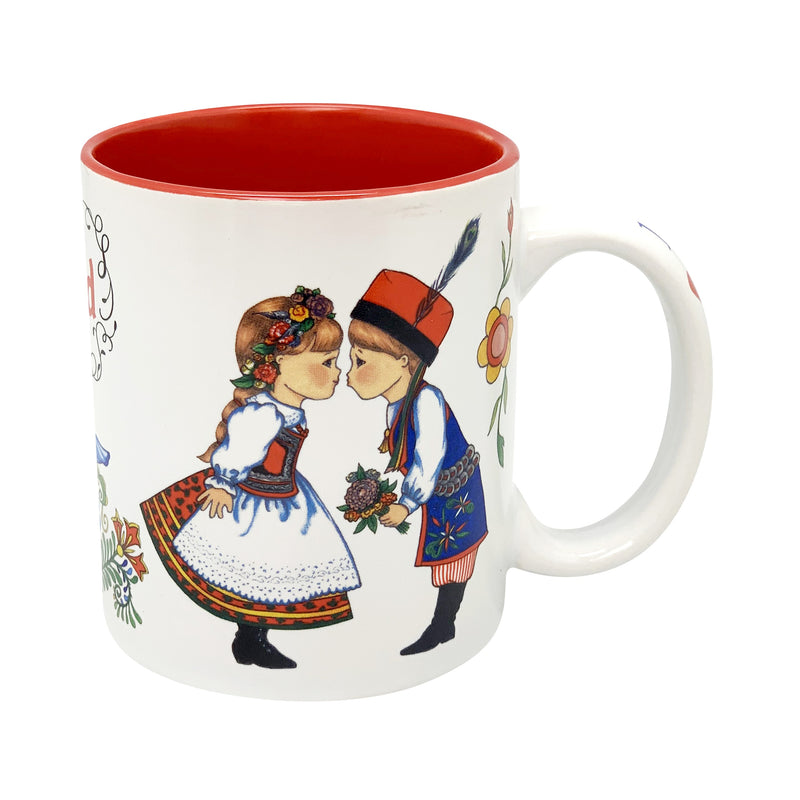 "I Love Poland" Ceramic Coffee Mug Polish Gift Idea