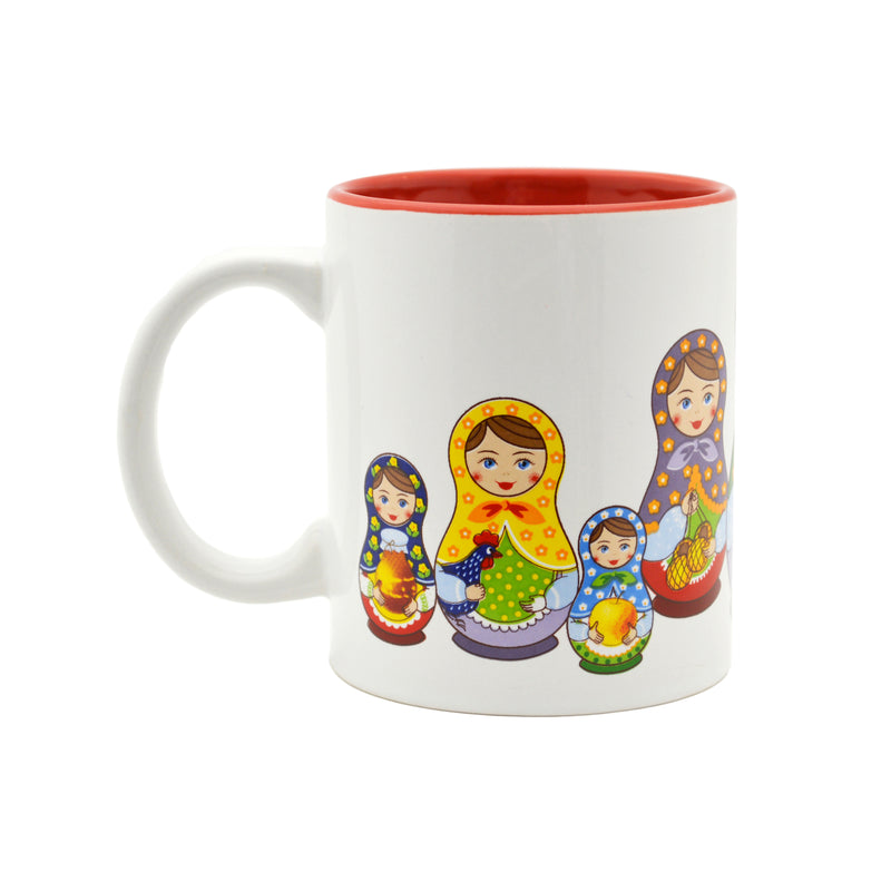 Russian Nesting Doll Ceramic Coffee Mug - 2 - OktoberfestHaus.com