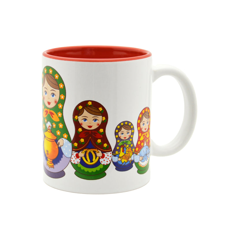 Russian Nesting Doll Ceramic Coffee Mug - 1 - OktoberfestHaus.com