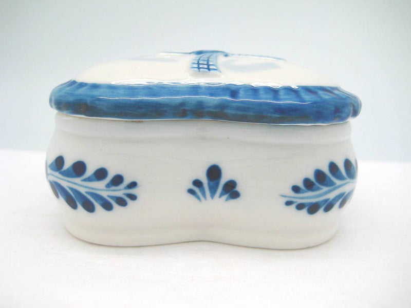 Blue & White Ring Box Embossed Windmill Design - OktoberfestHaus.com
 - 4