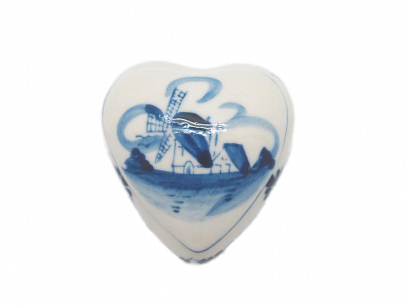 Delft Blue Ceramic Heart Box - OktoberfestHaus.com
