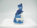 Blue & White Figurine: Dutch Couple Sitting on Bench - OktoberfestHaus.com
 - 3