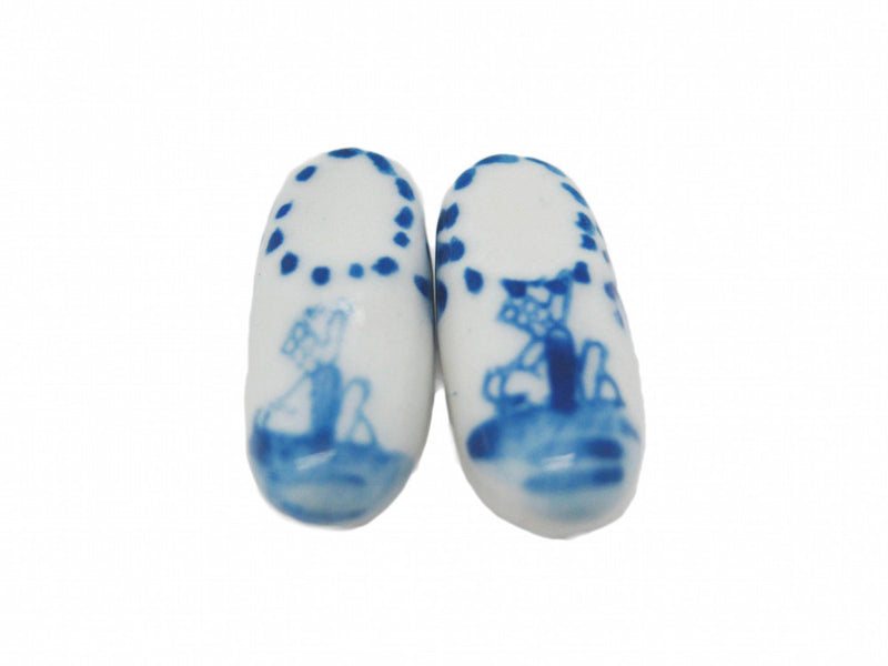 Ceramic Dutch Wooden Shoe Miniature Pair (.75") - OktoberfestHaus.com
 - 1