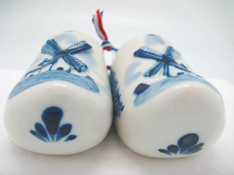 Delft Shoe Pair with Embossed Windmill Design - OktoberfestHaus.com
 - 4