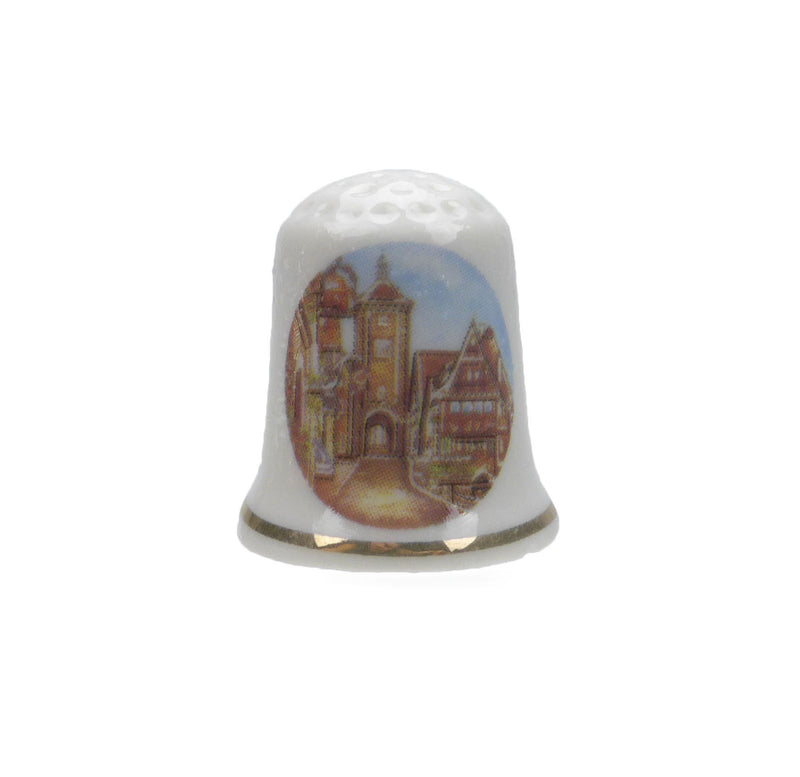 Rothenburg Germany Souvenir Thimble - OktoberfestHaus.com
 - 1