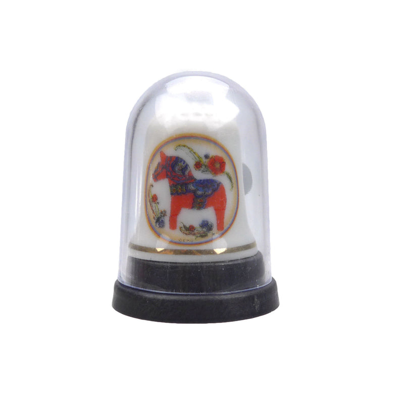 Dala Horse Souvenir Thimble Red - OktoberfestHaus.com
 - 2