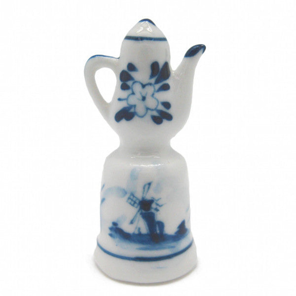 Collectible Thimble Blue and White Teapot - OktoberfestHaus.com
 - 1