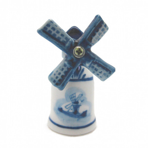 Collectible Thimble Blue and White Windmill - OktoberfestHaus.com
 - 1