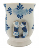 Ceramic delft small kissing couple vase or cup - OktoberfestHaus.com
 - 1