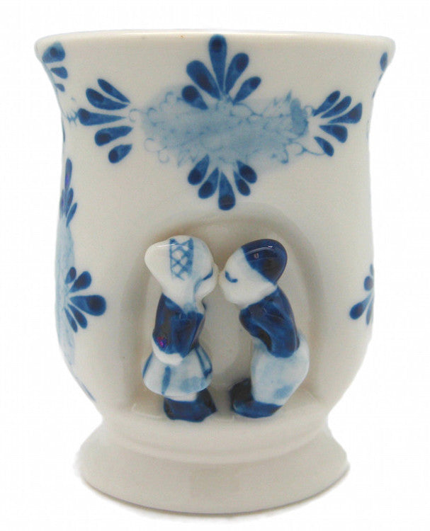 Ceramic delft small kissing couple vase or cup - OktoberfestHaus.com
 - 1