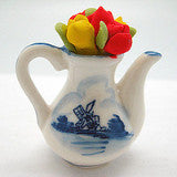 Ceramic Miniature Teapot with Tulips - OktoberfestHaus.com
 - 2