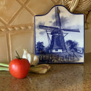 Decorative Ceramic Cheeseboard: Windmill