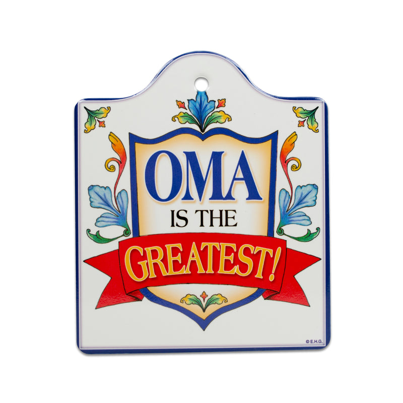 Oma Gifts Ceramic Cheeseboard: Oma Is the Greatest