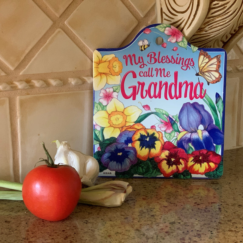 "My Blessing Call Me Grandma" -Decorative Trivet