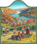 Ceramic Cheeseboard w/ Cork Backing: Fall - OktoberfestHaus.com
 - 1