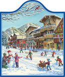 Winter in Germany Ceramic Cheeseboard Trivet - 1 - OktoberfestHaus.com
