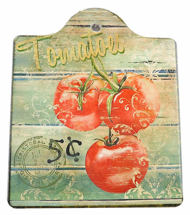 Ceramic Cheeseboard w/ Cork Backing: Tomatoes - OktoberfestHaus.com
 - 1