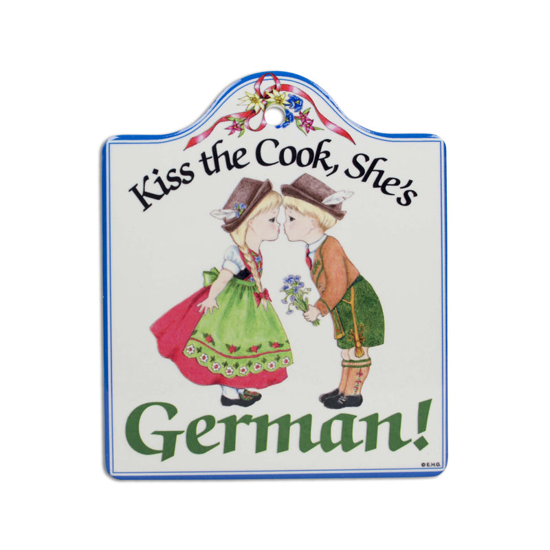 Decorative Ceramic Cheeseboard: German