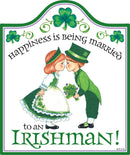 Irish: Ceramic Cheeseboard w/ Cork Backing - OktoberfestHaus.com
 - 1