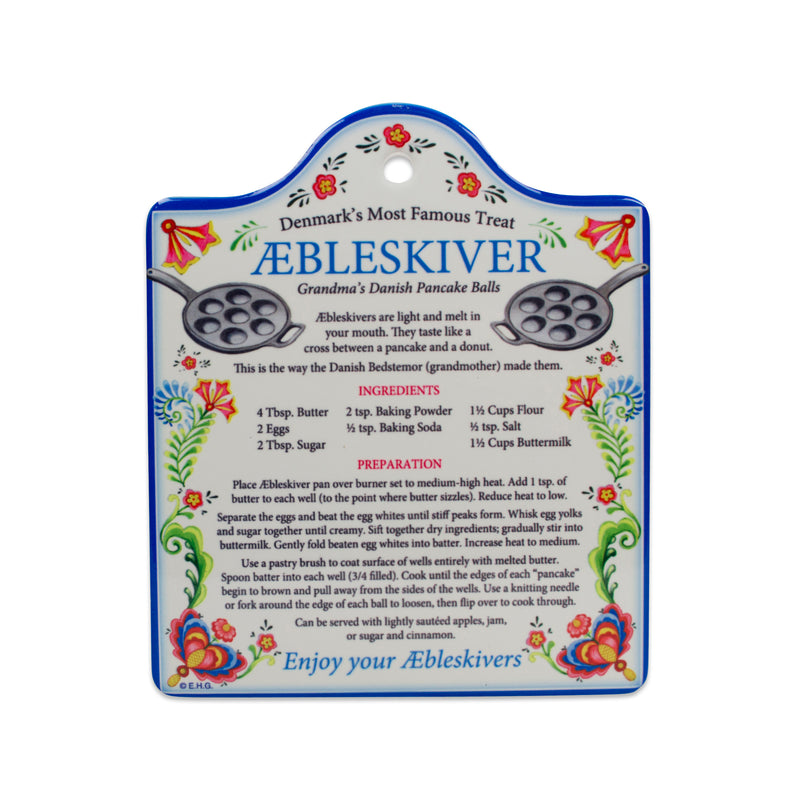 Aebleskiver Recipe Decor Trivet