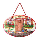 Welcome Friends "Please remove your shoes" Door Sign