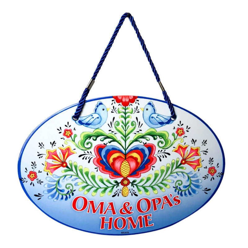 Door Signs: Oma & Opa's Home Rosemaling Gifts