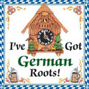 German Gift Ceramic Wall Hanging Tile: German Roots - OktoberfestHaus.com
 - 1
