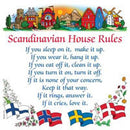 Swedish Gift Wall Tile: Scandinavian House Rules - OktoberfestHaus.com
 - 1
