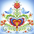 Ceramic Wall Plaque: Lovebirds - OktoberfestHaus.com
 - 1