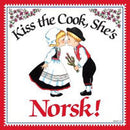 Kitchen Wall Plaques: Kiss Norsk Cook - OktoberfestHaus.com
 - 1