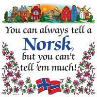 Kitchen Wall Plaques: Tell A Norsk - OktoberfestHaus.com
 - 1