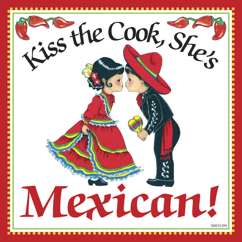 Mexican Gift Plaque: Kiss Mexican Cook - OktoberfestHaus.com
 - 1